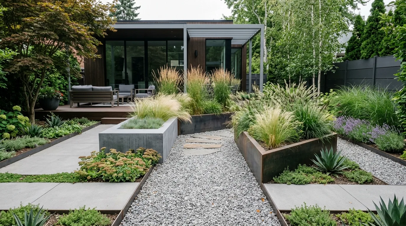 Layered Planting Around Key Areas